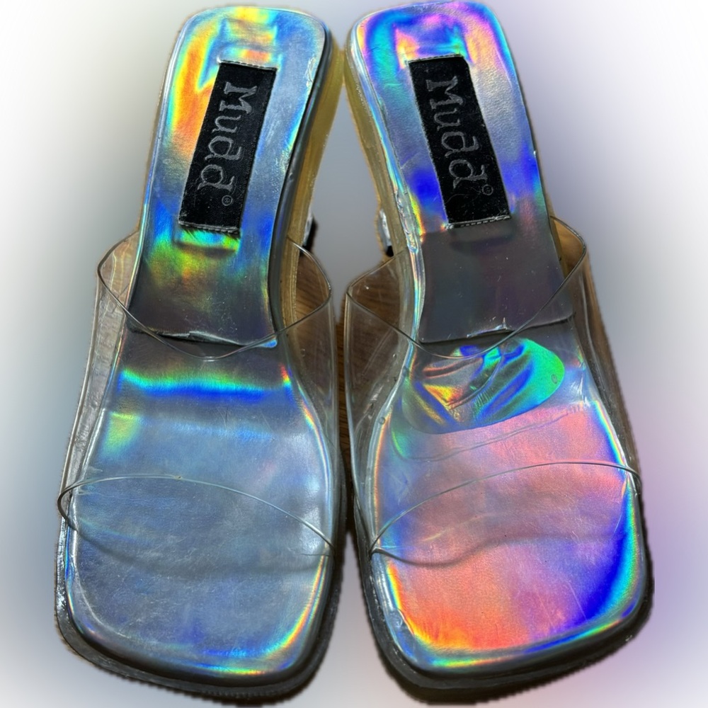 Y2K Mudd Iridescent Heels